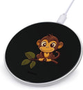 Monkey on Branch Wireless Charger Anti-Slip Wireless Charging Pad Slim Charger Mat for Men Women