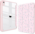 CISSOOK Compatible with iPad 11 Inch 2025 (A16) Case / 10.9 inch iPad 10th 2022 with Apple Pencil Holder Auto Wake/Sleep White Ditsy Floral Protective Cover