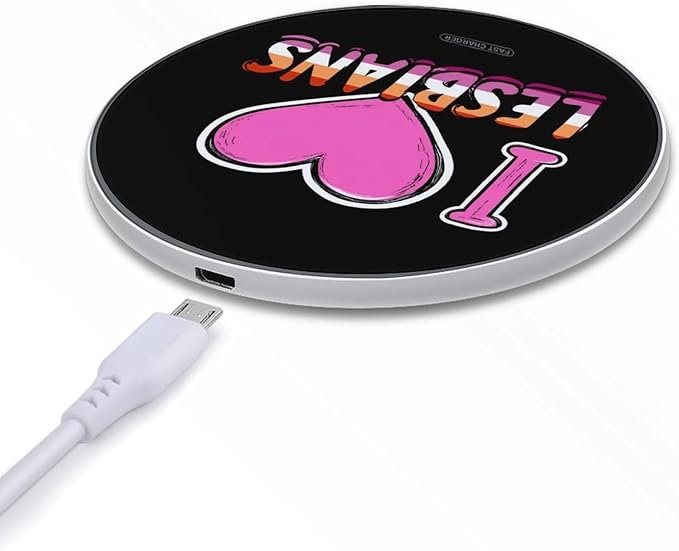I Love Lesbians Phone Charger Magnetic Charging Pad Anti-Slip with USB Cable