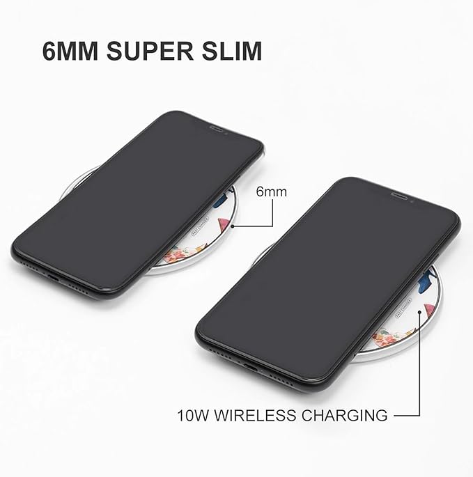 High Heels Boots Fast Portable Charger 10W Funny Graphic Phone Charging Pad with USB Cable