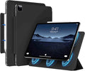 Magnetic Case for iPad Air 13 Inch M3/M2 (2025/2024) iPad Pro 12.9 inch 6th/5th Generation (2022/2021) | Auto Sleep/Wake | Pencil Pro &amp USB-C | Non-Slip PU Leather Protective Cover Black