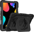 Case for Samsung Galaxy Tab A11+ 11 Inch 2025 (X230/X236B) Heavy Duty Shockproof Rugged Stand Hand Strap Protective Tablet Case for Tab A11 Plus Black+Black