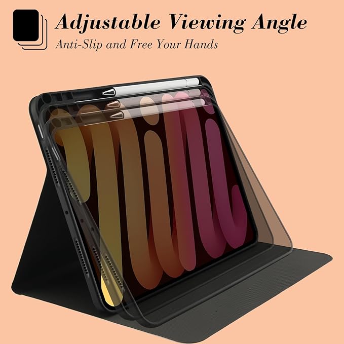 MAYCARI Fall Brown Leaves Pumpkins iPad Case for iPad Pro (M4) 2024 13 Inch with Pencil Holder Handmade iPad Pro 5th Generation Case Autumn Fine Grained iPad Protecitve Hard Case with Auto Wake/Sleep