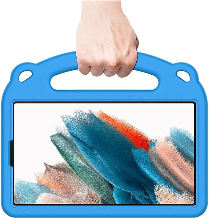 SaharaCase Teddy Bear KidProof Case for Samsung Galaxy Tab A8 10.5 Inch (2021) [Shockproof Bumper] Rugged Child Protection Antislip Integrated Kickstand (Blue)