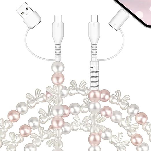 Pink Bow Beaded