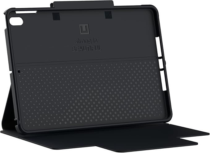 [U] by UAG iPad 10.2 Case Black 9th Generation 2021 8th Gen 2020 DOT Lightweight Slim Shockproof Smart Folio Protective Cover with Auto/Sleep Wake &amp Pencil Holder