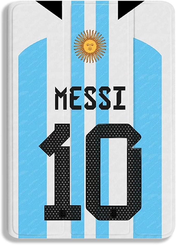 ZERMU Case for iPad (A16) 11th/10th Generation 11''/10.9''(2025/2022) Mess%i #10 Argentina Soccer Shockproof Magnetic Cover [Auto Sleep/Wake] with Pencil Holder Multi-Angle Stand Touch ID Support