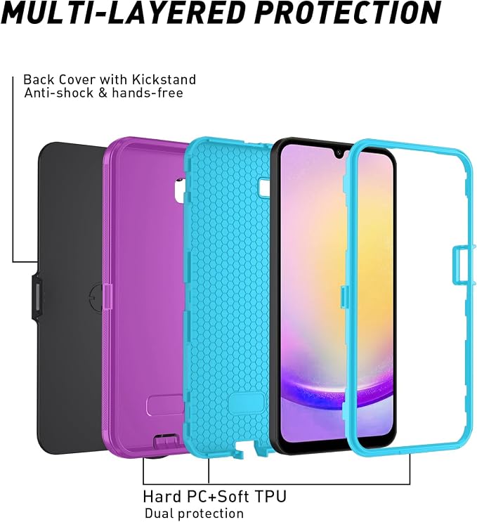 with Belt Clip-Purple Sky Blue
