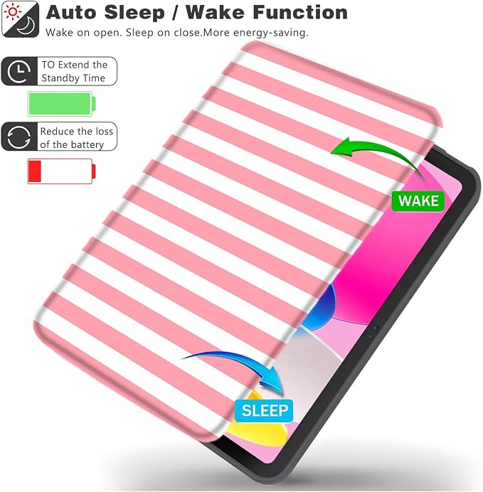 Horizontal-Pink White