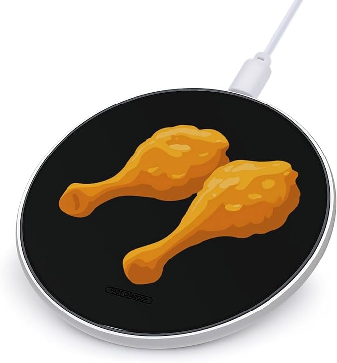 Fried Chicken Legs Phone Charger Magnetic Charging Pad Anti-Slip with USB Cable