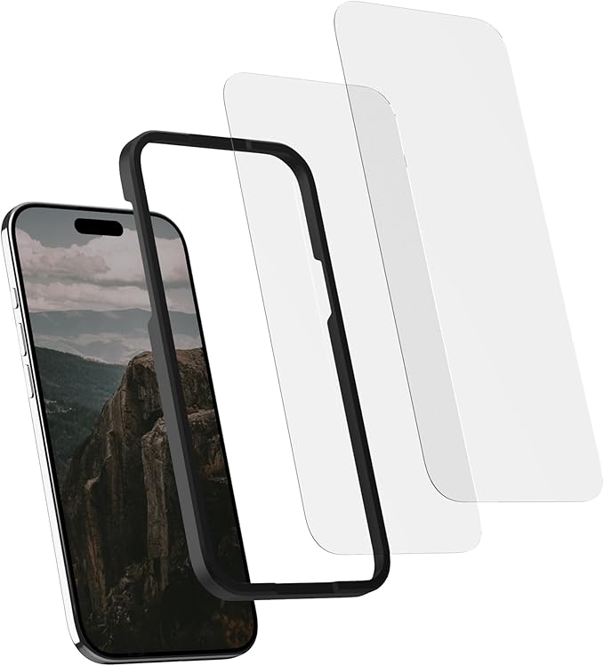 Rokform 2 Pack Screen Protector for iPhone 17 Air Active Touch | Shatter Proof | High Definition | Case Friendly | Tempered Glass (Clear)