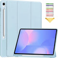 for Galaxy Tab S10 FE Plus Case 13.1 Inch 2025 (Model: SM-X620/SM-X626B) Trifold Stand Cover with S Pen Holder [Auto Wake/Sleep] PU Leather + Soft TPU Back Shell for Tab S10 FE+ 13.1Blue