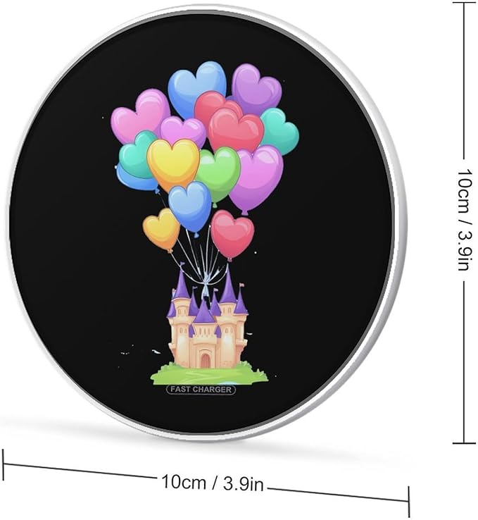 Castle Kingdom Wireless Charger Anti-Slip Wireless Charging Pad Slim Charger Mat for Men Women