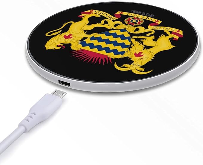 Coat of Arms of Chad Fast Portable Charger 10W Funny Graphic Phone Charging Pad with USB Cable