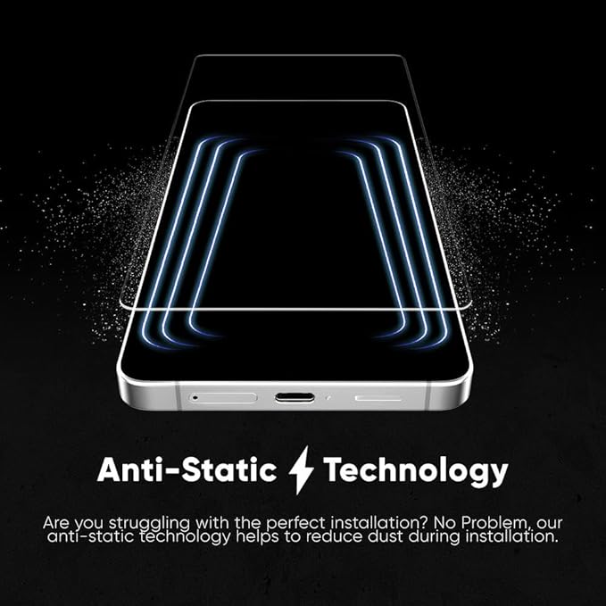 FLOLAB NanoArmour ONETIME PRO for Samsung Galaxy S26 Screen Protector Anti Reflective Tempered Glass Edge to Edge Fingerprint ID Compatible Dust Free Easy to Install