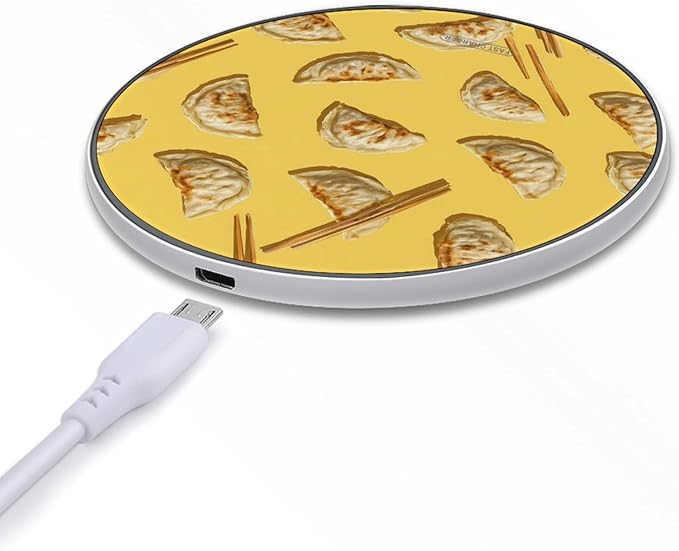 Gyoza Dumplings Phone Charger Magnetic Charging Pad Anti-Slip with USB Cable