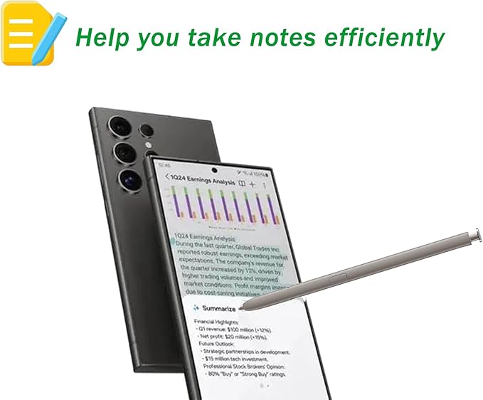 S24 Ultra S Pen for Samsung Galaxy S24 Ultra S Pen Replacement EJ-PS928BJEGUS US Versionfor Galaxy S24 Ultra Stylus Pen withBluetooth Light Gray