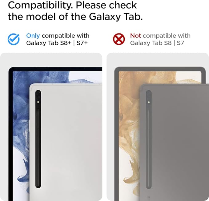 Spigen for Galaxy Tab S8+ Plus/S7+ Plus Case (2020) Tough Armor Pro Protective Hard Shell with Kickstand and Built-in S Pen Holder Drop-Proof Dual-Layer Protection 12.4 Inch Black