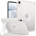 Telaso for iPad mini 7 A17 Pro 2024/iPad Mini 6 2021 Case iPad mini 7th/6th Gen Magnetic Case with Invisible Portrait/Landscape Stand Translucent Matte Back Soft TPU Bumper Protective Cover Stone