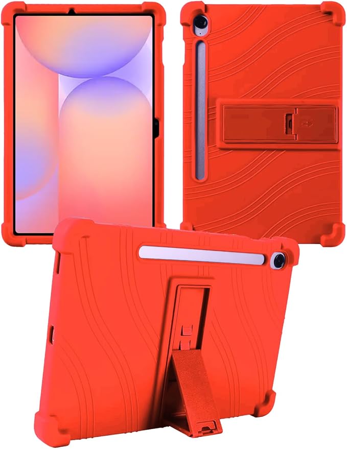 Case for Samsung Galaxy Tab S10 FE Plus/S10 FE+5G 13.1-Inch - Protective Cover with S Pen Holder &amp Multi-Angle Viewing Stand (Red)