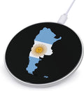 Argentina Map Argentinian Flag Fast Portable Charger 10W Funny Graphic Phone Charging Pad with USB Cable