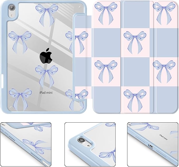 Blue Square Bow