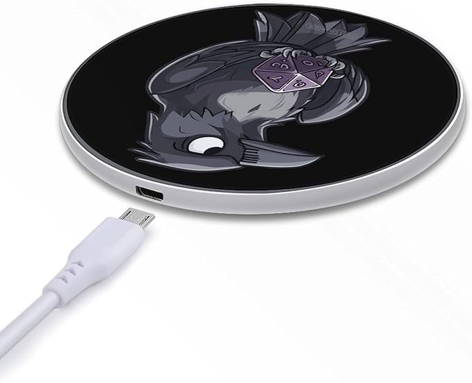 Raven Holding Dice Phone Charger Magnetic Charging Pad Anti-Slip with USB Cable