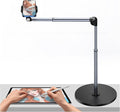 yAyusi Heavy Duty Aluminum Overhead Tripod for iPhone 13.7 in Long Overhead Phone Mount Flexible Articulating Arm Phone Mount for Desk for Live Streaming Meeting Cooking