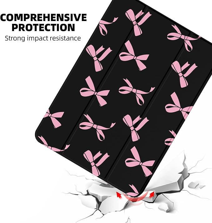 Black and pink bow