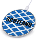 Stitched Scottish Flag Fast Portable Charger 10W Funny Graphic Phone Charging Pad with USB Cable