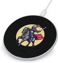 Knights-Horse Sword Helmet Wireless Charger Anti-Slip Wireless Charging Pad Slim Charger Mat for Men Women