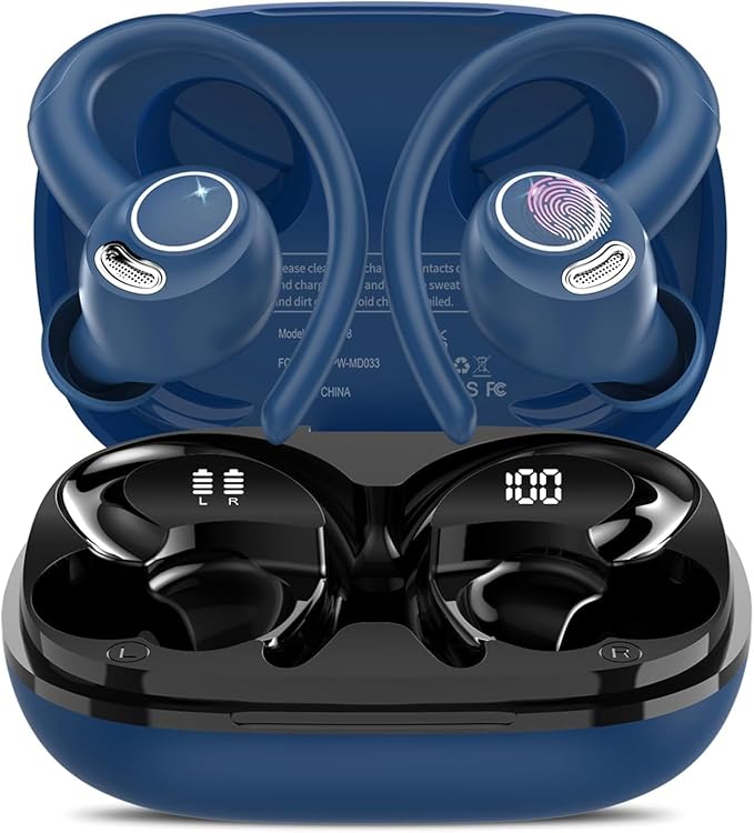 AI Translation Earbuds Real Time 164 Language Translator Earbuds 3-in-1 Bluetooth 5.4 Translation Headphones with 5 Translation Modes 48H AI Ear Buds Translator Device for Learning/Business Blue
