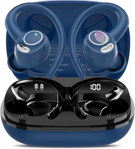 AI Translation Earbuds Real Time 164 Language Translator Earbuds 3-in-1 Bluetooth 5.4 Translation Headphones with 5 Translation Modes 48H AI Ear Buds Translator Device for Learning/Business Blue