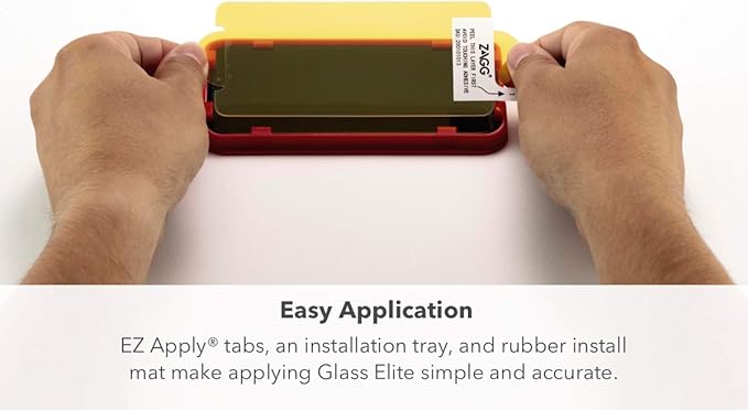 ZAGG Glass Elite Screen Protector - Made for Apple iPhone 11 - Case Friendly Screen - InvisibleShield - Impact &amp Scratch Protection (200103913)
