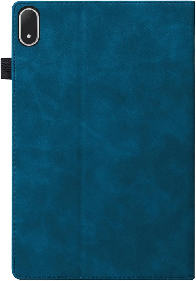 Shockproof Case for OnePlus Pad 3 / OnePlus Pad 2 Pro 13.2 inch Released 2025 - Retro PU Leather + TPU Hybrid Protective Cover with Anti-Slip Grip Strap &amp Card Slots -Peacock Blue