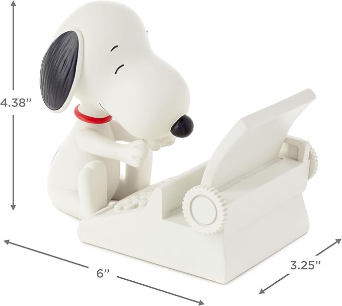 Hallmark Peanuts Snoopy Cell Phone Holder (Typewriter) Office Supplies Gifts for Teacher Boss Administrative Assistant