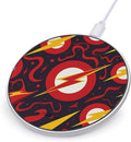 Red Glitter Pattern Wireless Charger Fast Wireless Charging Pad with USB Cable 10W Anti-Slip Magnetic Wireless Charger Portable Slim Charger Puck Travel Charging Station