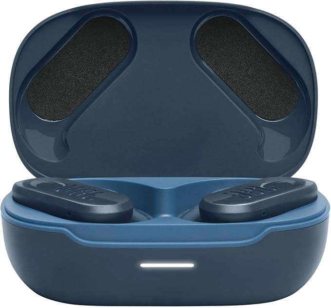 JBL Endurance Peak 3 - Dust and Water Proof (IP68) True Wireless Active Earbuds JBL Pure Bass Sound Up to 50 Total Hours of Playback with Speed Charge Ambient Aware &amp Talk Thru (Blue)