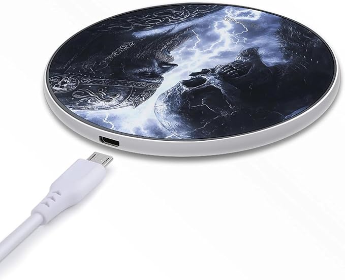 Vikingwarriors Wireless Charger Anti-Slip Wireless Charging Pad Slim Charger Mat for Men Women