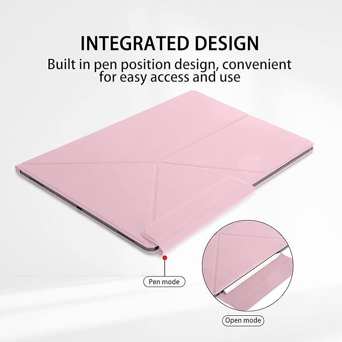 Magnetic Case for Samsung Galaxy Tab S11 Ultra 14.6 Inch 2025 - Model SM-X930/SM-X936 Tablet with S-Pen Holder Auto Wake/Sleep Smart Tablet Cover Pink