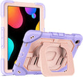 Case for Samsung Galaxy Tab A11+ 11 Inch 2025 (X230/X236B) Heavy Duty Shockproof Rugged Stand Hand Strap Protective Tablet Case for Tab A11 Plus Purple+Pink
