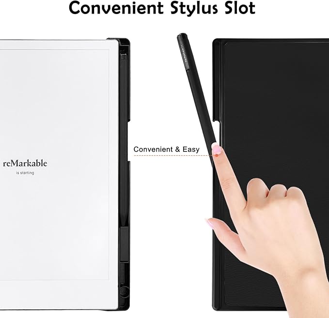 Case for Remarkable 2 Paper Tablet 10.3 2020 ReleasedLightweight and Hard Back Shell Protective Book Folio Cover with Built-in Pen HolderComes with Remarkable 2 Pen Tips.