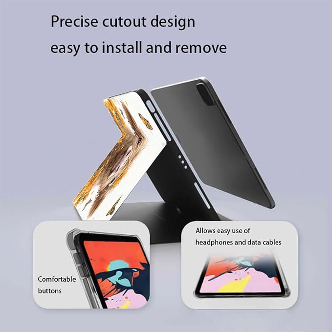 Case for Samsung Galaxy Tab A11 / Tab A9 8.7-Inch 2025/2023Slim Protective LeatherAuto Wake/SleepAdjustable Viewing Angle Stand.Highland Cow Butterfly Flower