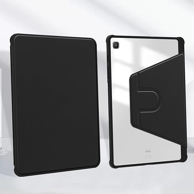 Rotating Case for Lenovo Tab K10 2nd 10.1 2025 TB-311FU/311XU with Pencil Holder360 Rotation Protective Stand Smart Tablet Slim Hard Shell Folio Cover Clear Back with Auto Wake/Sleep (Dark Green)