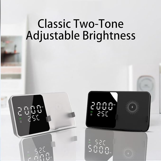 Multi Functional Alarm Clock W5 White