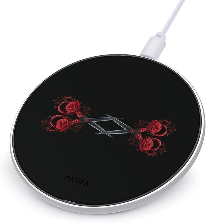 Gay Lesbian Romance Scissors Wireless Charger Anti-Slip Wireless Charging Pad Slim Charger Mat for Men Women