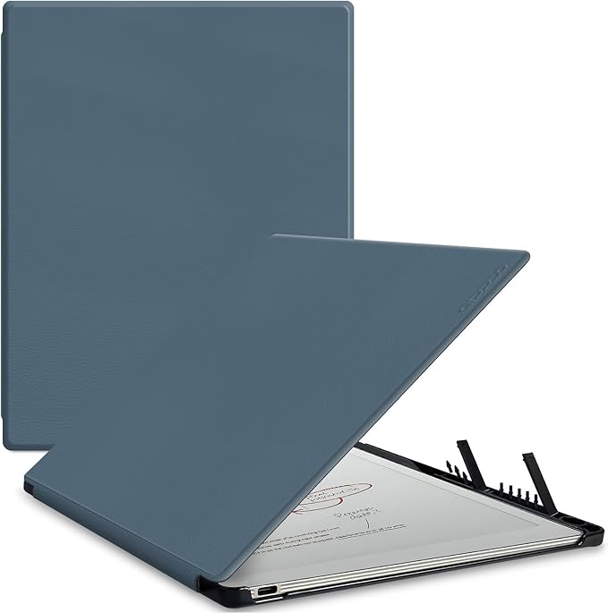 Case for Remarkable Paper Pro Tablet 11.8 (Released in 2024) Hard Back Shell Protective Book Folio Cover with Built-in Pen Holder with Auto Sleep/Wake Function.