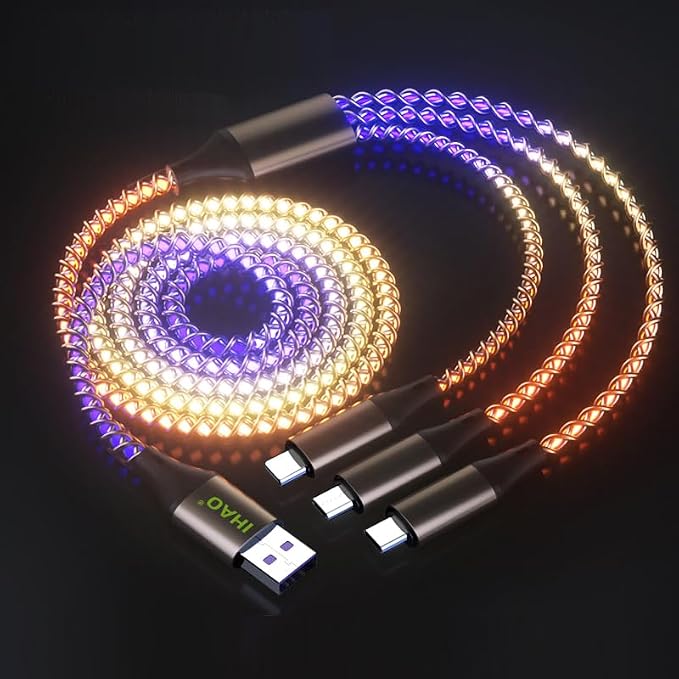 Colorful RGB Current Flowing Multi Connector 3IN1