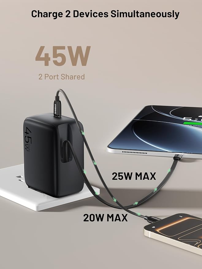 Black - 45W Single Cable