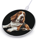 Cartoon Basset Hound Dog Phone Charger Magnetic Charging Pad Anti-Slip with USB Cable